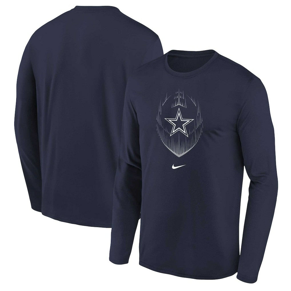 Nike Dallas Cowboys Preschool Legend Icon Long Sleeve T-Shirt Navy