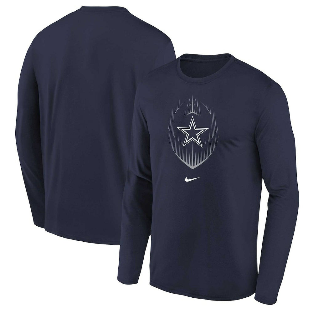 Nike Dallas Cowboys Preschool Legend Icon Long Sleeve T-Shirt Navy