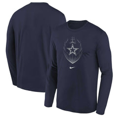 Nike Dallas Cowboys Preschool Legend Icon Long Sleeve T-Shirt Navy