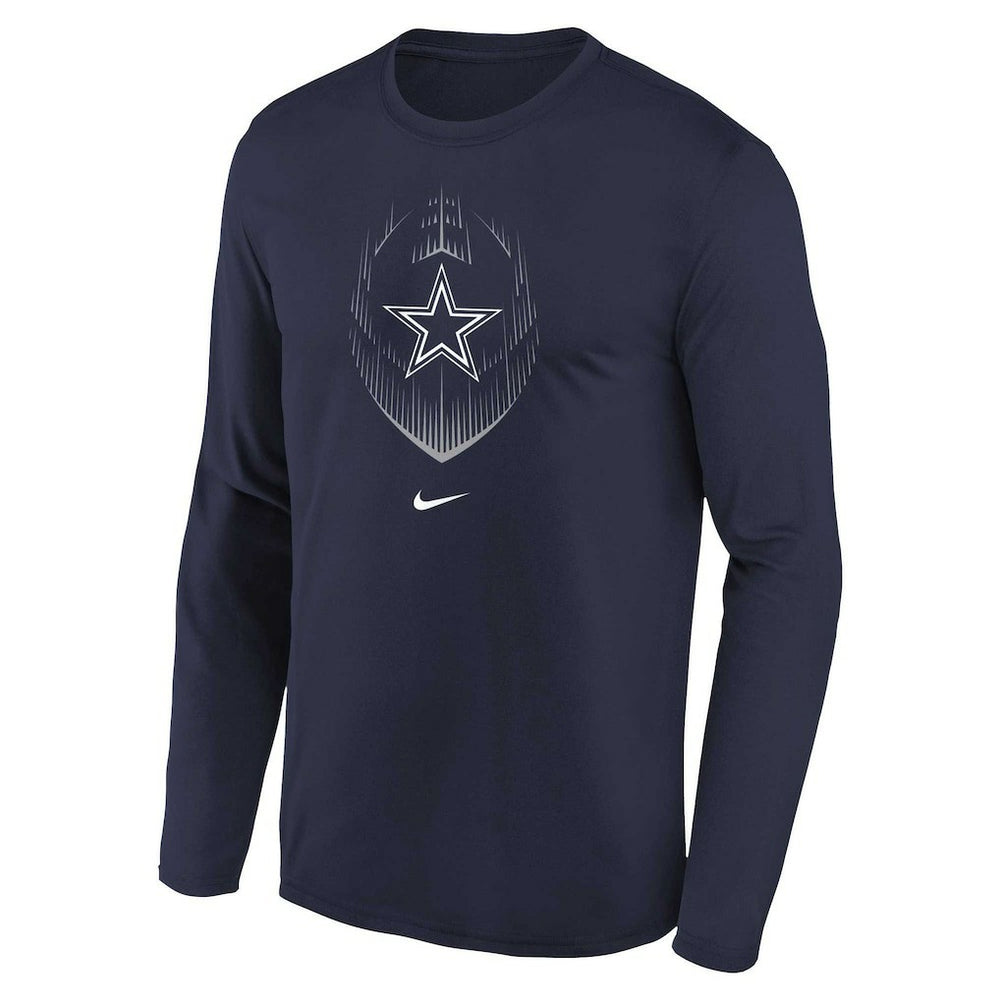 Nike Dallas Cowboys Preschool Legend Icon Long Sleeve T-Shirt Navy