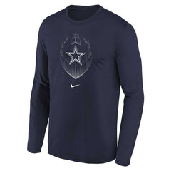 Nike Dallas Cowboys Preschool Legend Icon Long Sleeve T-Shirt Navy