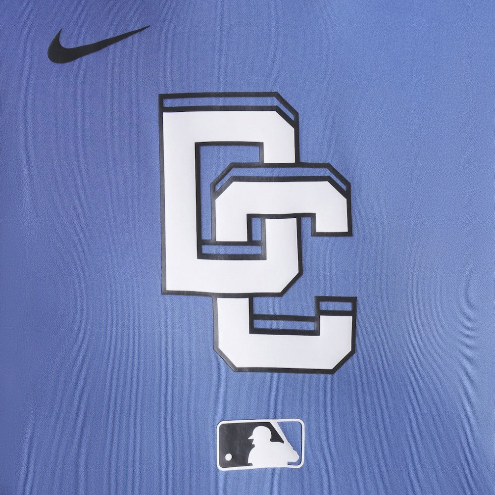 Washington Nationals Nike Women's 2025 City Connect Authentic Collection Therma-FIT Hoodie - Blue - Nike on Sale