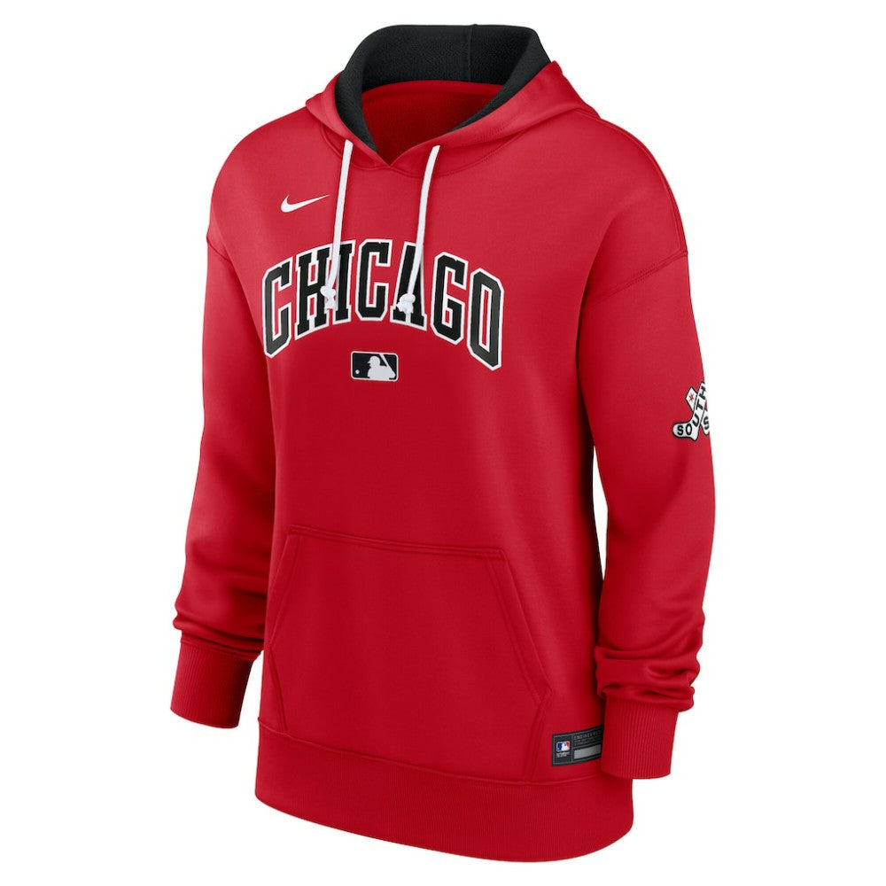 Chicago White Sox Nike Women's 2025 City Connect Authentic Collection Therma-FIT Hoodie - Red - Nike Lifestyle