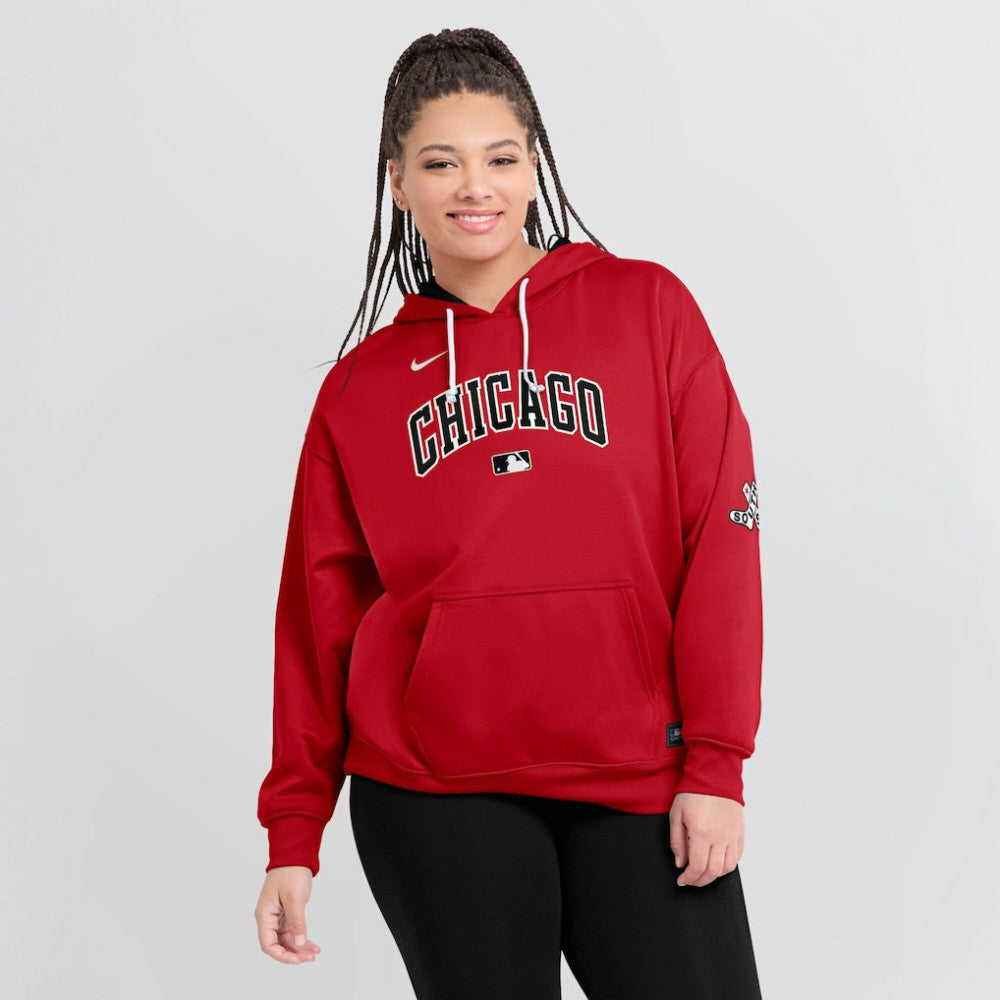Chicago White Sox Nike Women's 2025 City Connect Authentic Collection Therma-FIT Hoodie - Red - Nike Lifestyle