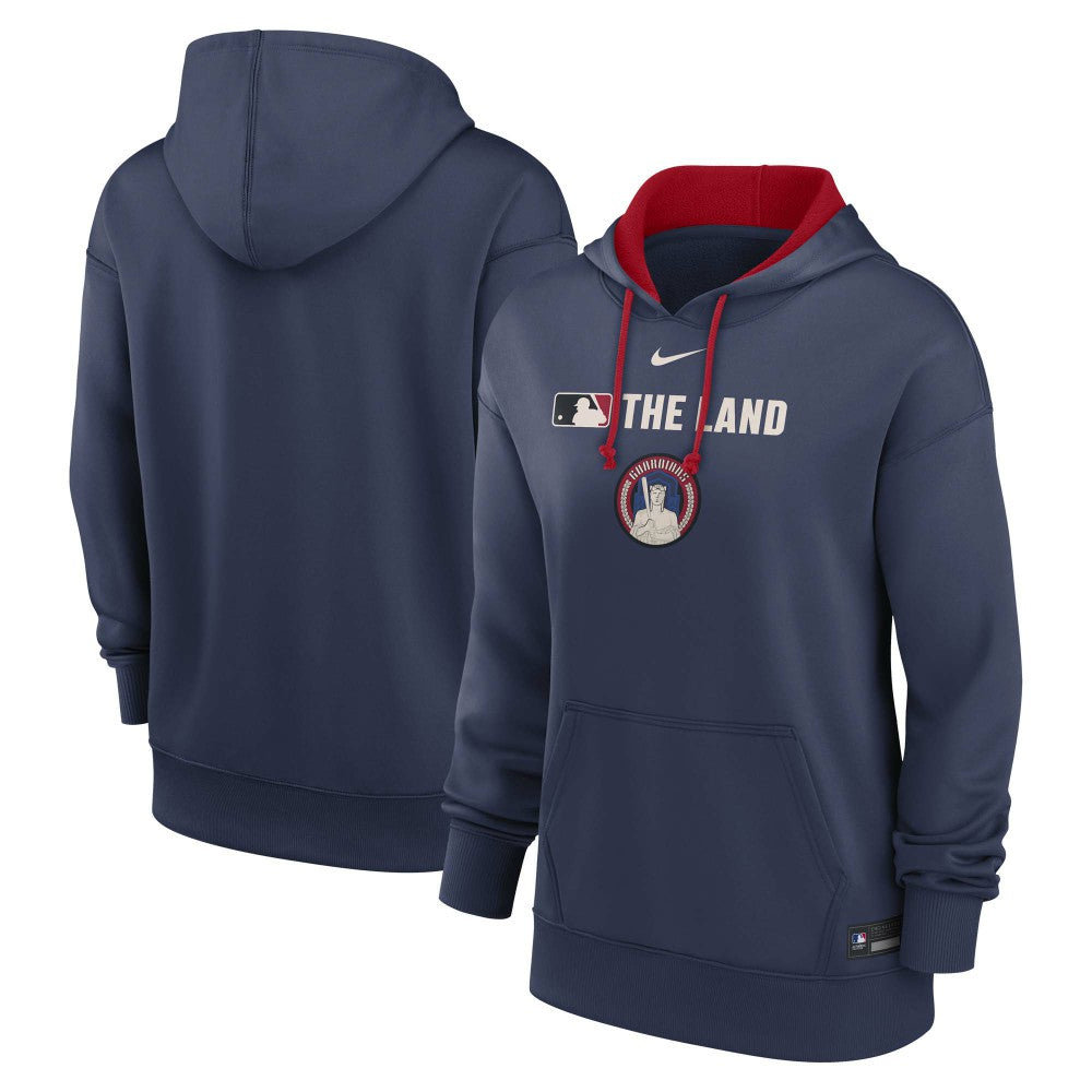 Cleveland Guardians Nike Women's City Connect Authentic Collection Therma-FIT Hoodie - Navy - Nike Discount