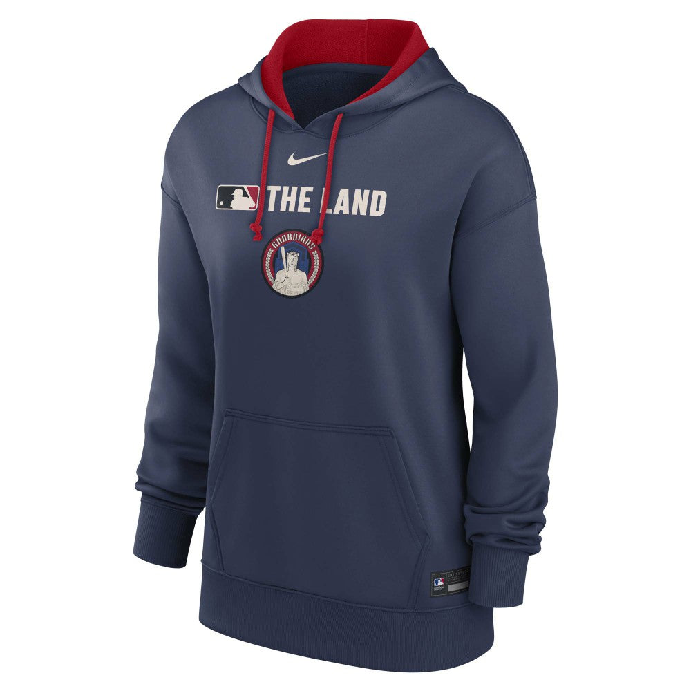 Cleveland Guardians Nike Women's City Connect Authentic Collection Therma-FIT Hoodie - Navy - Nike Discount