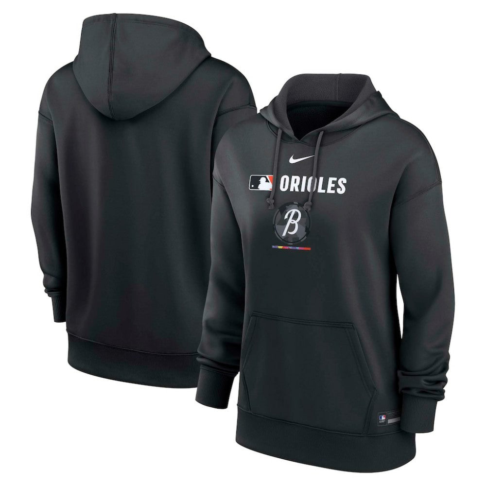 Baltimore Orioles Nike Women's City Connect Authentic Collection Therma-FIT Hoodie - Black - Nike Discount