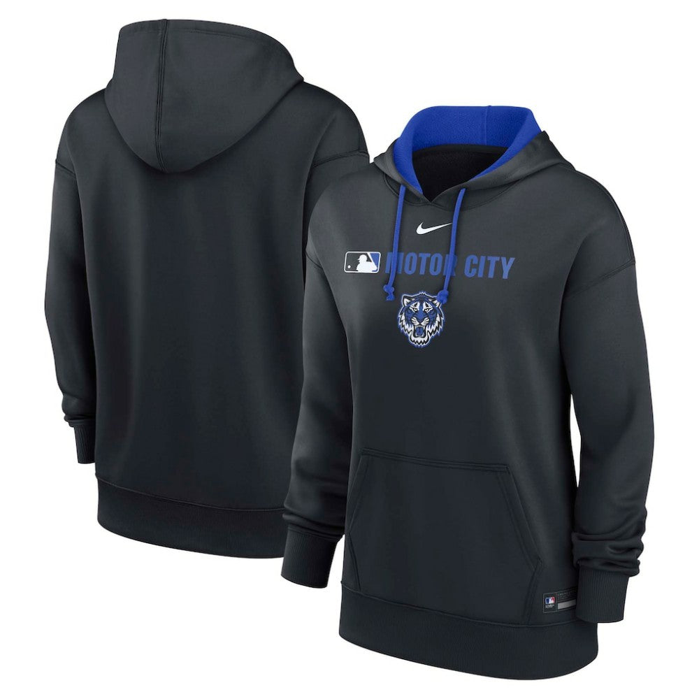 Detroit Tigers Nike Women's City Connect Authentic Collection Therma-FIT Hoodie - Navy - Nike on Sale