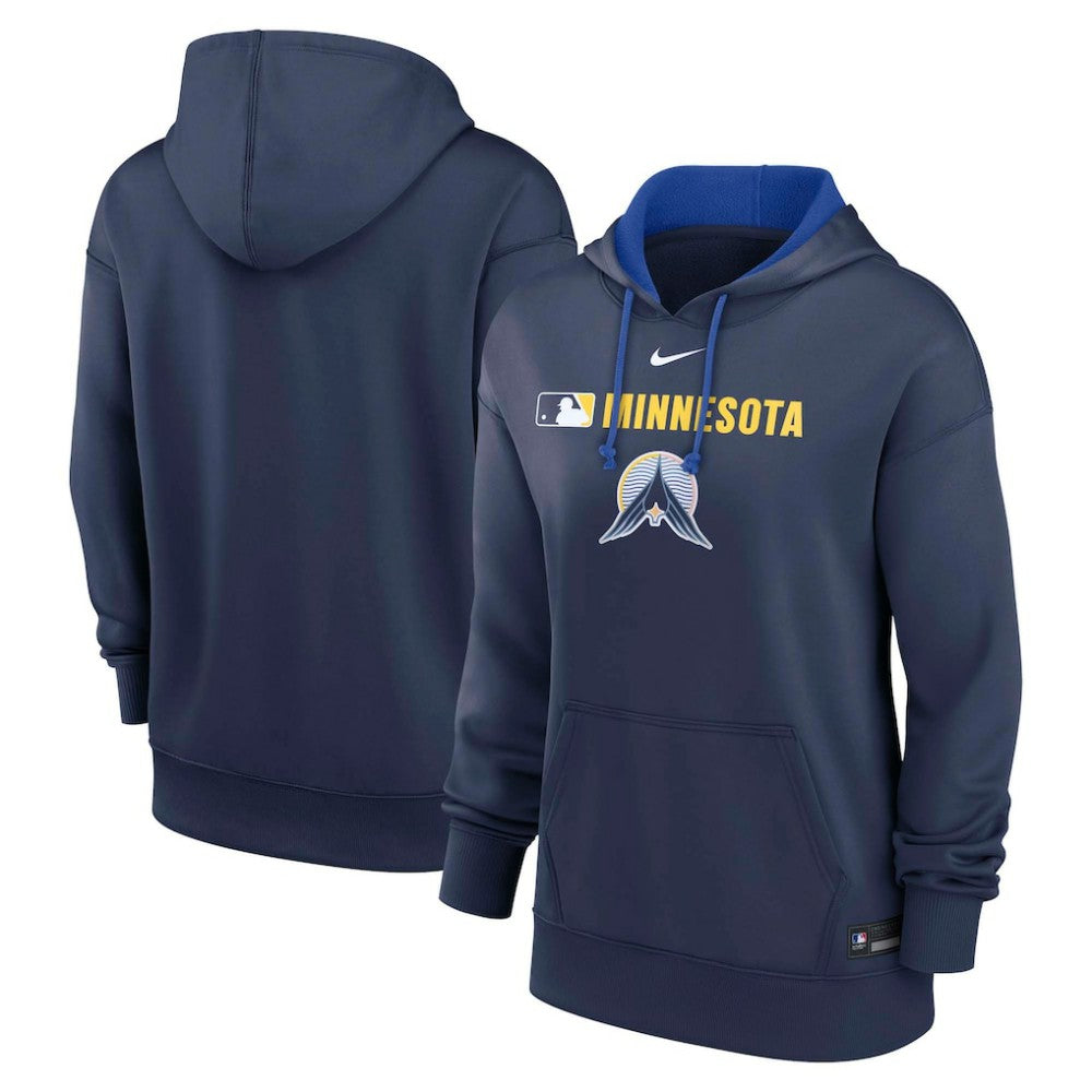 Minnesota Twins Nike Women's City Connect Authentic Collection Therma-FIT Hoodie - Navy - Nike Discount