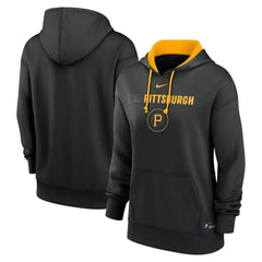 Pittsburgh Pirates Nike Women's City Connect Authentic Collection Therma-FIT Hoodie - Black - Nike on Sale