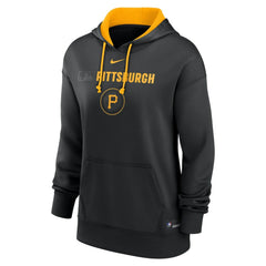 Pittsburgh Pirates Nike Women's City Connect Authentic Collection Therma-FIT Hoodie - Black - Nike on Sale