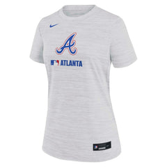 Atlanta Braves Nike Women's Authentic Collection City Connect Velocity Dri-FIT T-Shirt - Ash - Nike Lifestyle