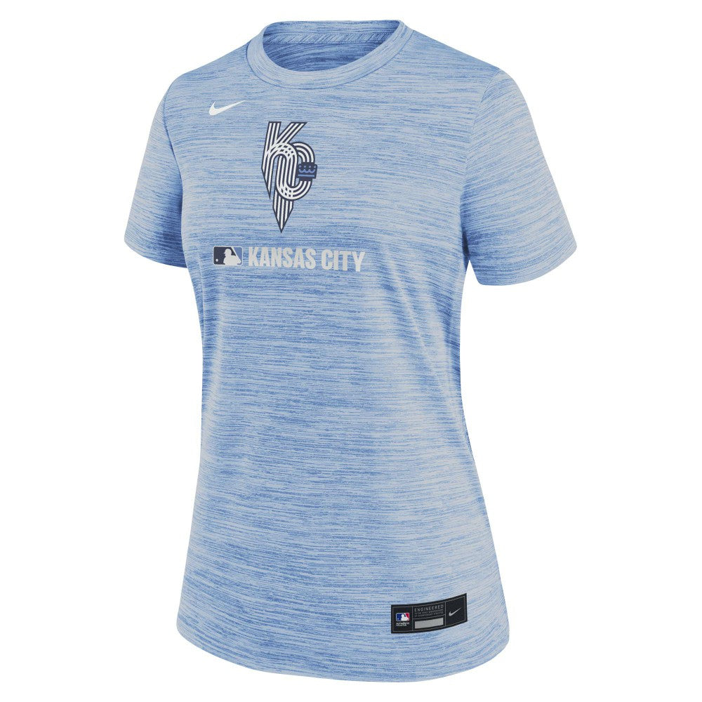 Kansas City Royals Nike Women's Authentic Collection City Connect Velocity Dri-FIT T-Shirt - Light Blue - Nike Discount