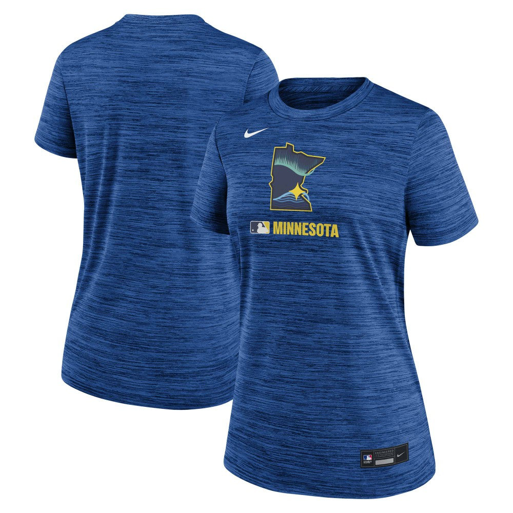 Minnesota Twins Nike Women's Authentic Collection City Connect Velocity Dri-FIT T-Shirt - Royal - Nike Discount