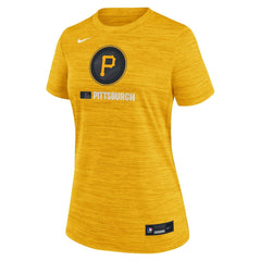 Pittsburgh Pirates Nike Women's Authentic Collection City Connect Velocity Dri-FIT T-Shirt - Gold - Nike Discount