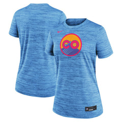 Colorado Rockies Nike Women's 2025 City Connect Authentic Collection Velocity Dri-FIT T-Shirt - Blue - Nike Discount