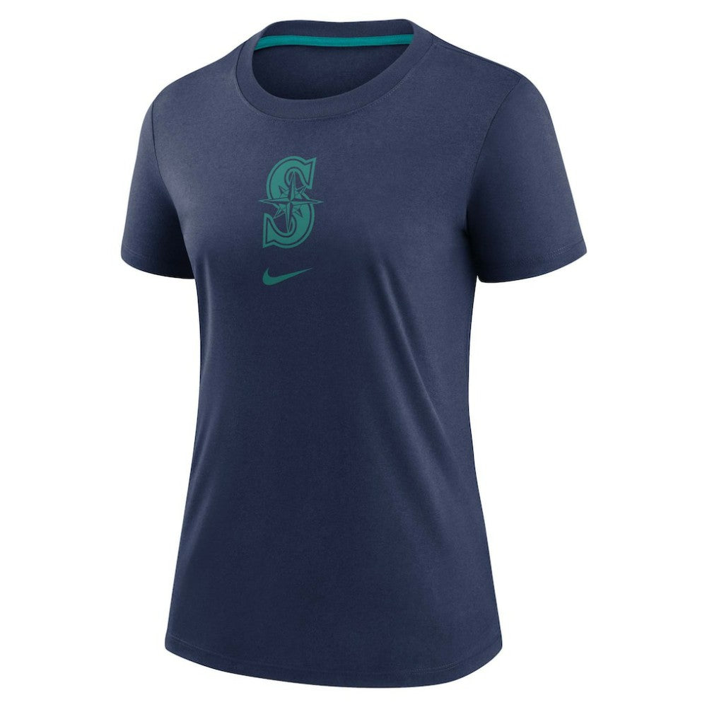 Seattle Mariners Nike Women's Authentic Collection Early Work Tri-Blend T-Shirt - Navy - Nike Online