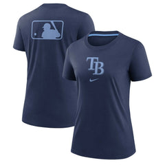Tampa Bay Rays Nike Women's Authentic Collection Early Work Tri-Blend T-Shirt - Navy - Nike Discount