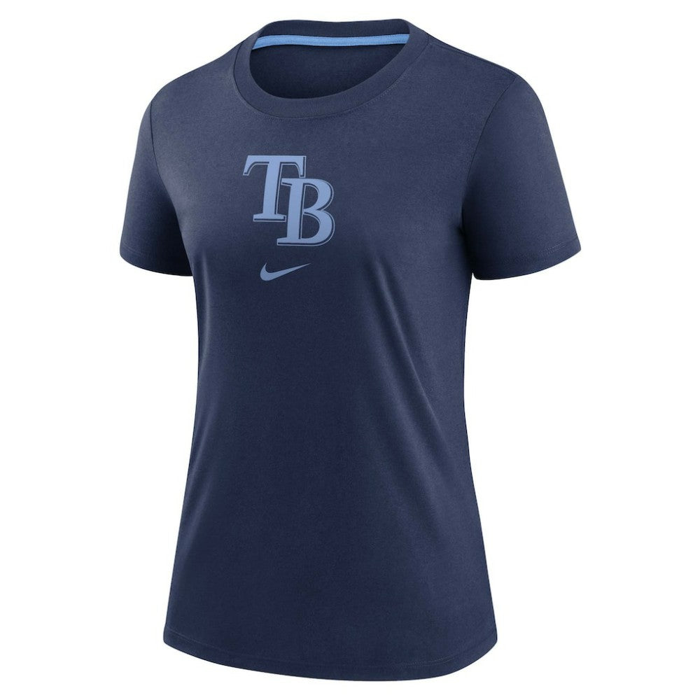 Tampa Bay Rays Nike Women's Authentic Collection Early Work Tri-Blend T-Shirt - Navy - Nike Discount