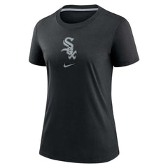 Chicago White Sox Nike Women's Authentic Collection Early Work Tri-Blend T-Shirt - Black - Nike Lifestyle