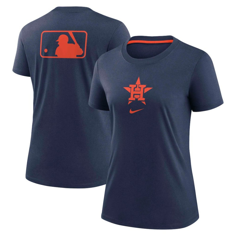 Houston Astros Nike Women's Authentic Collection Early Work Tri-Blend T-Shirt - Navy - Nike Sale