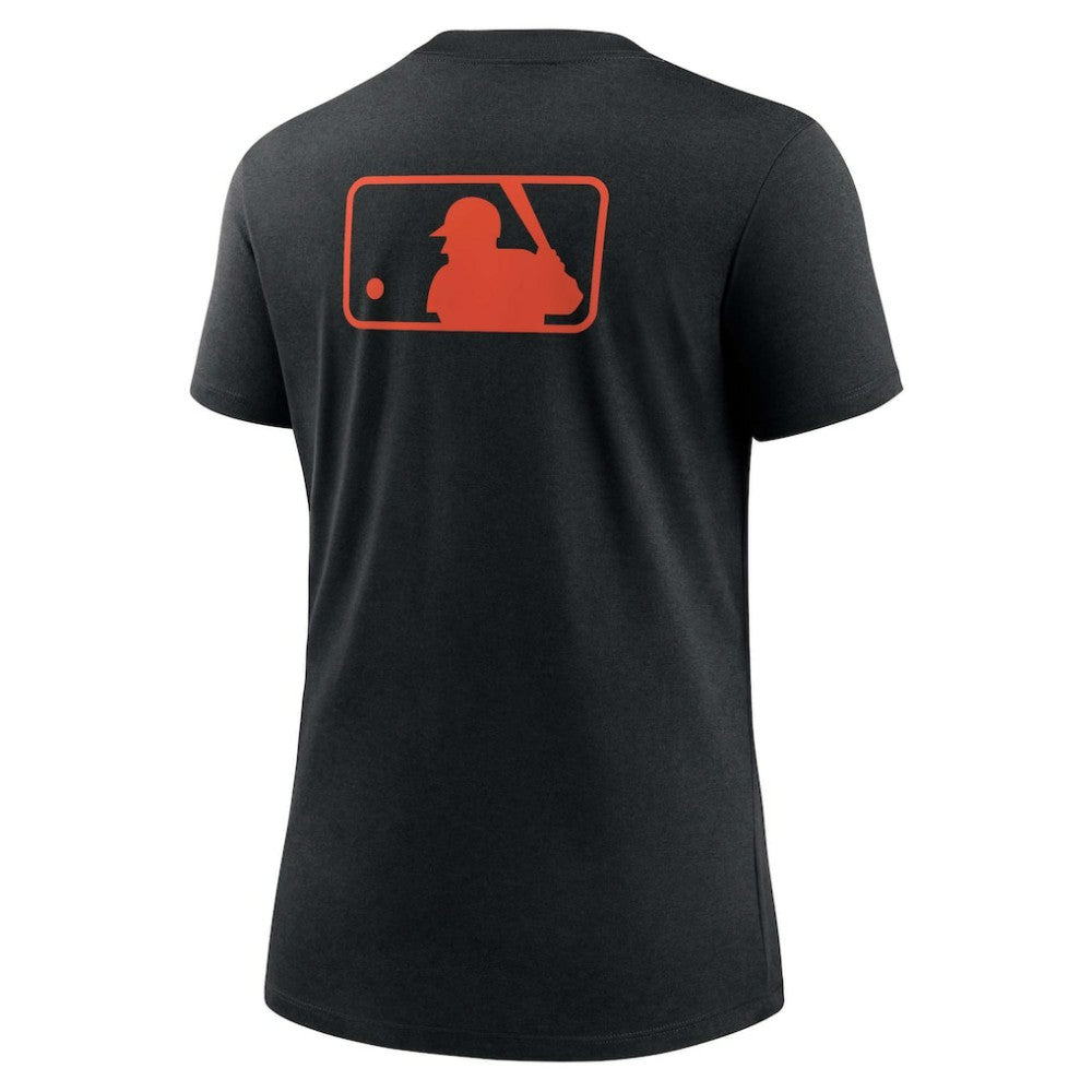 Baltimore Orioles Nike Women's Authentic Collection Early Work Tri-Blend T-Shirt - Black - Nike Lifestyle