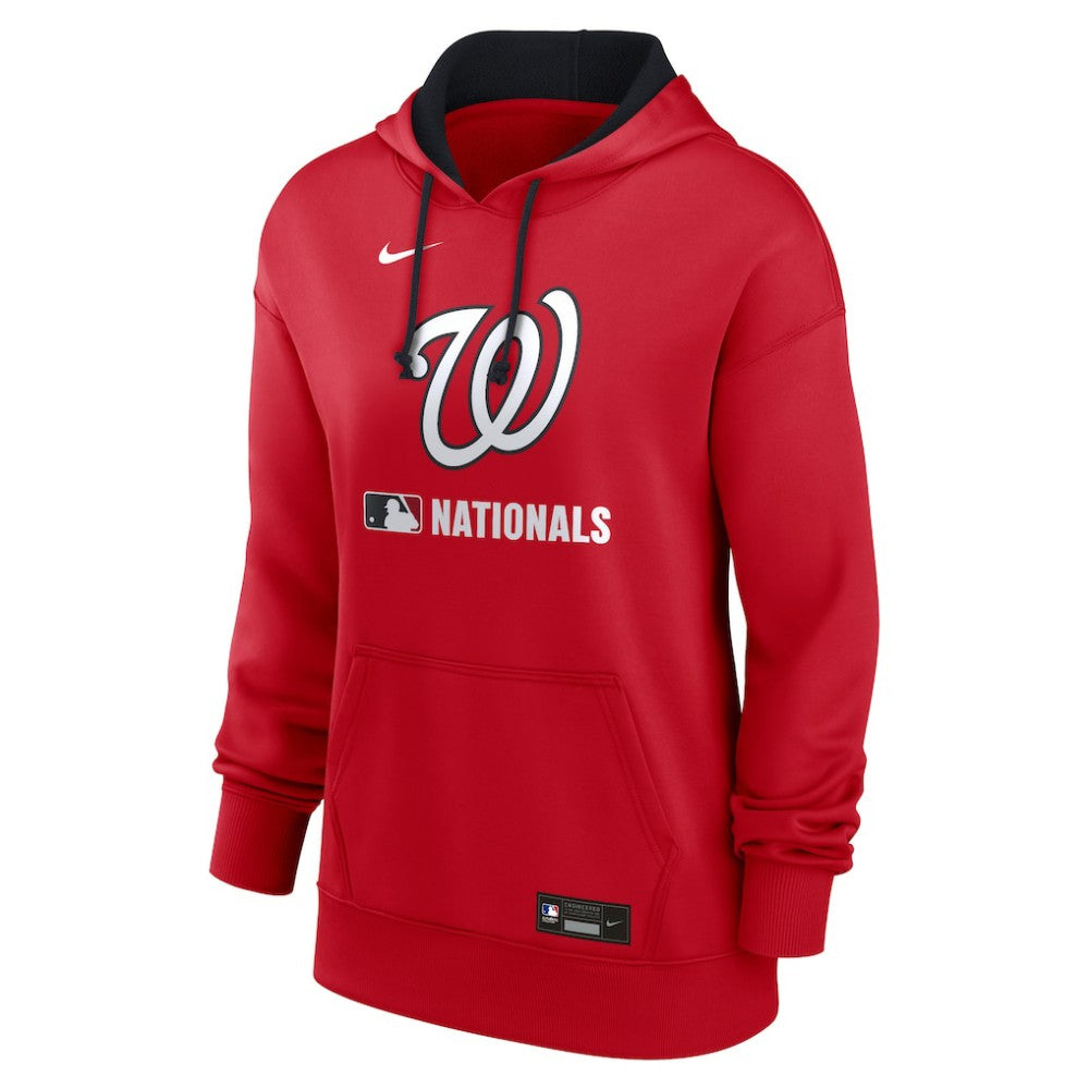 Washington Nationals Nike Women's Authentic Collection Therma-FIT Hoodie - Red - Nike Lifestyle