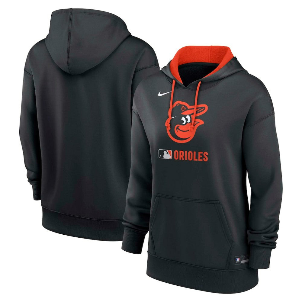 Baltimore Orioles Nike Women's Authentic Collection Therma-FIT Hoodie - Black - Nike Online