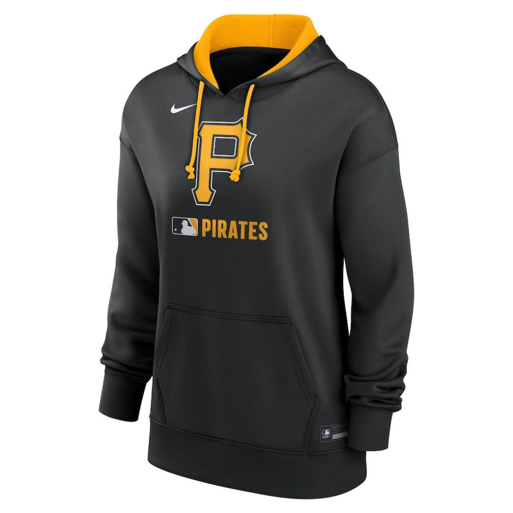 Pittsburgh Pirates Nike Women's Authentic Collection Therma-FIT Hoodie - Black - Nike Discount