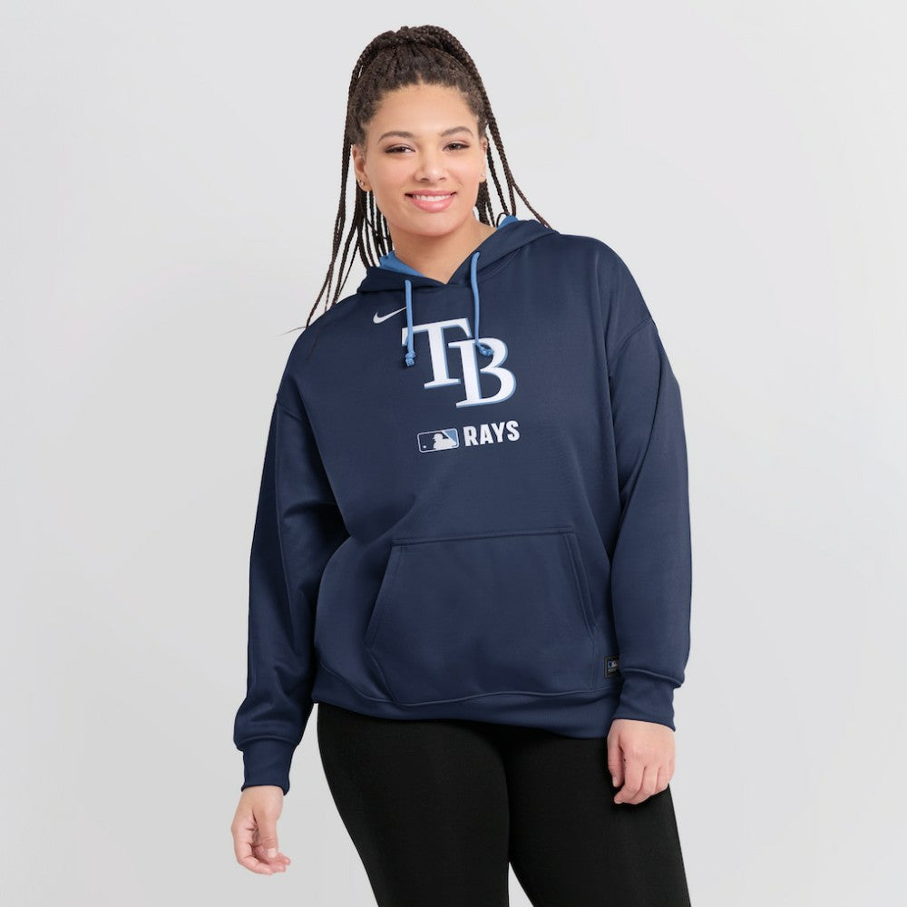 Tampa Bay Rays Nike Women's Authentic Collection Therma-FIT Hoodie - Navy - Nike Lifestyle