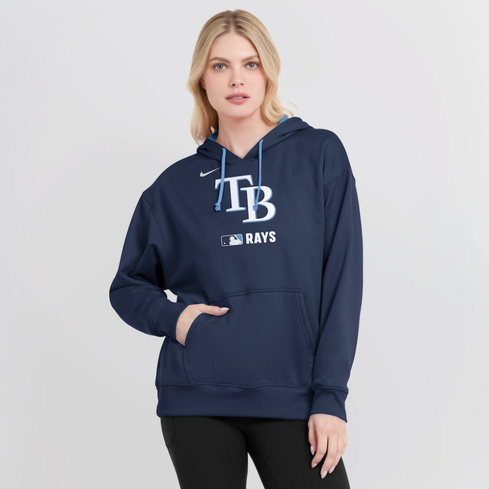 Tampa Bay Rays Nike Women's Authentic Collection Therma-FIT Hoodie - Navy - Nike Lifestyle