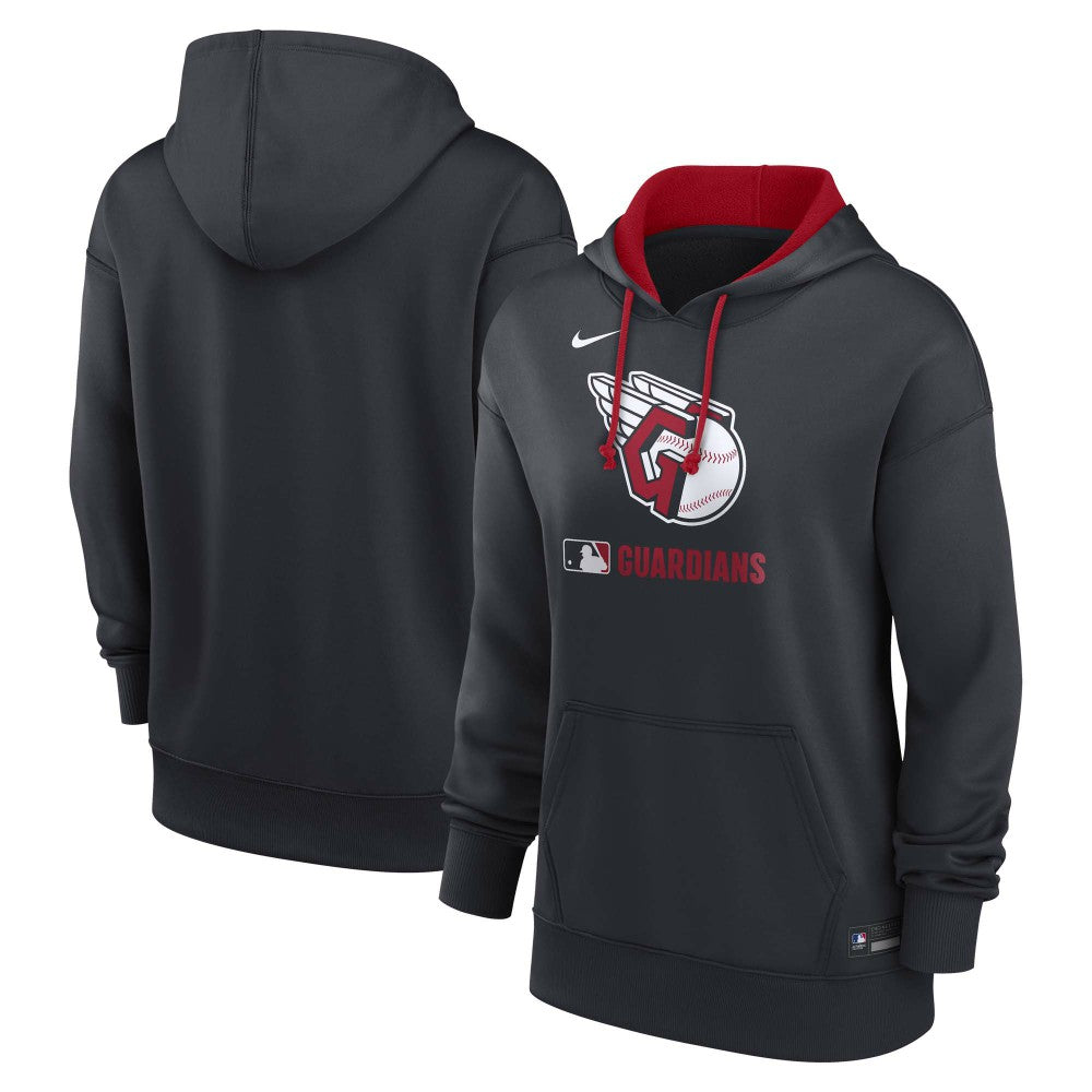 Cleveland Guardians Nike Women's Authentic Collection Therma-FIT Hoodie - Navy - Nike Sale