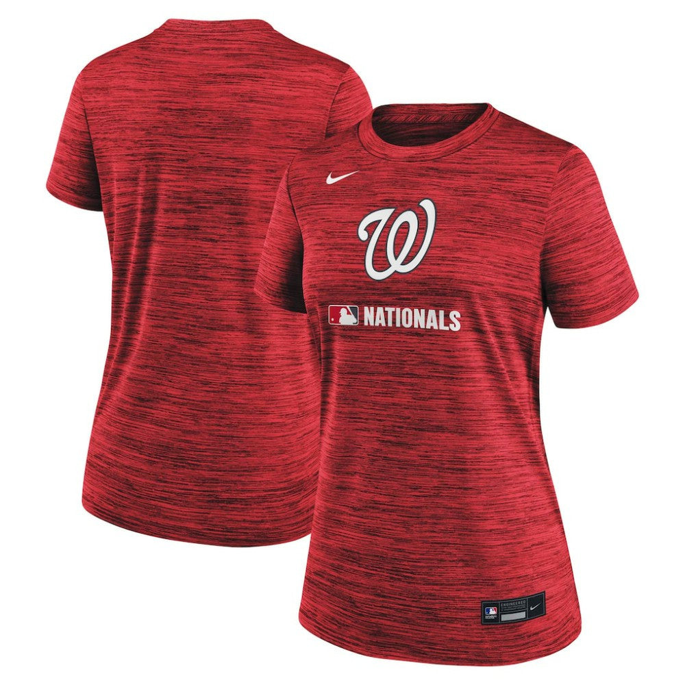 Washington Nationals Nike Women's Authentic Collection Velocity Dri-FIT T-Shirt - Red - Nike on Sale