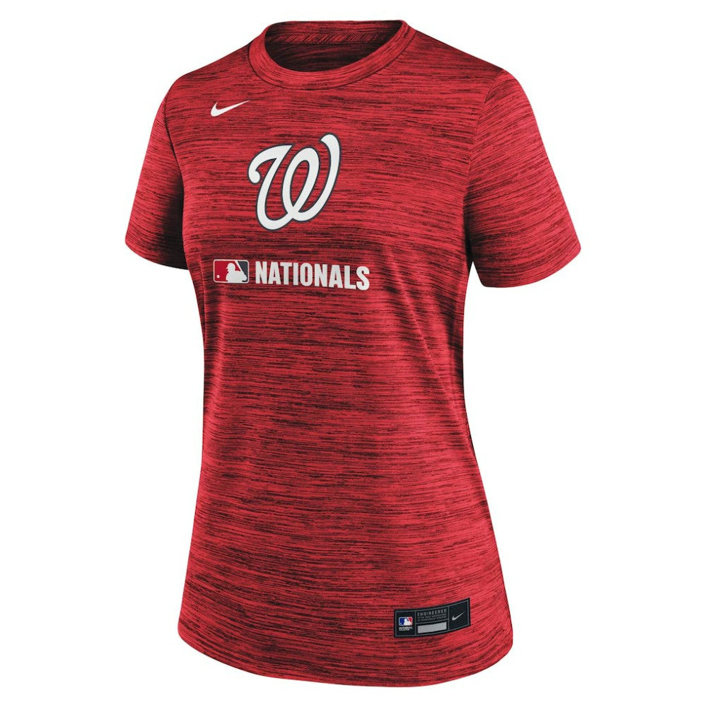 Washington Nationals Nike Women's Authentic Collection Velocity Dri-FIT T-Shirt - Red - Nike on Sale