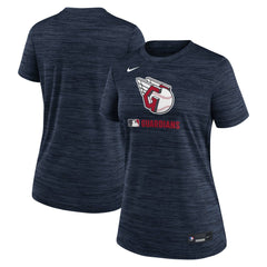 Cleveland Guardians Nike Women's Authentic Collection Velocity Dri-FIT T-Shirt - Navy - Nike Online