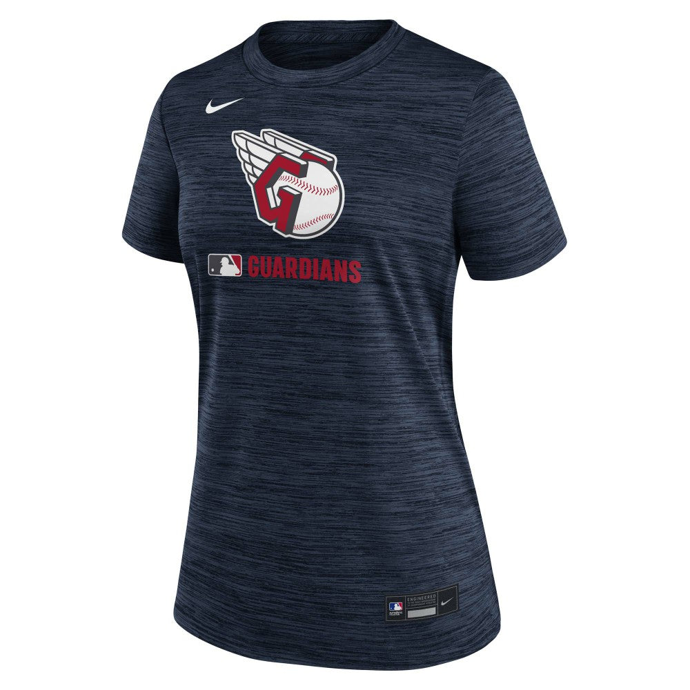 Cleveland Guardians Nike Women's Authentic Collection Velocity Dri-FIT T-Shirt - Navy - Nike Online