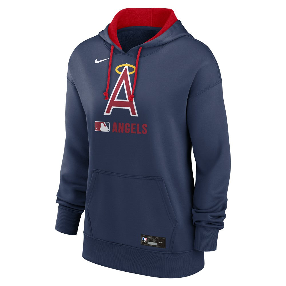 Los Angeles Angels Nike Women's Authentic Collection Lockup Alternate Logo Therma Hoodie - Navy - Nike Sale