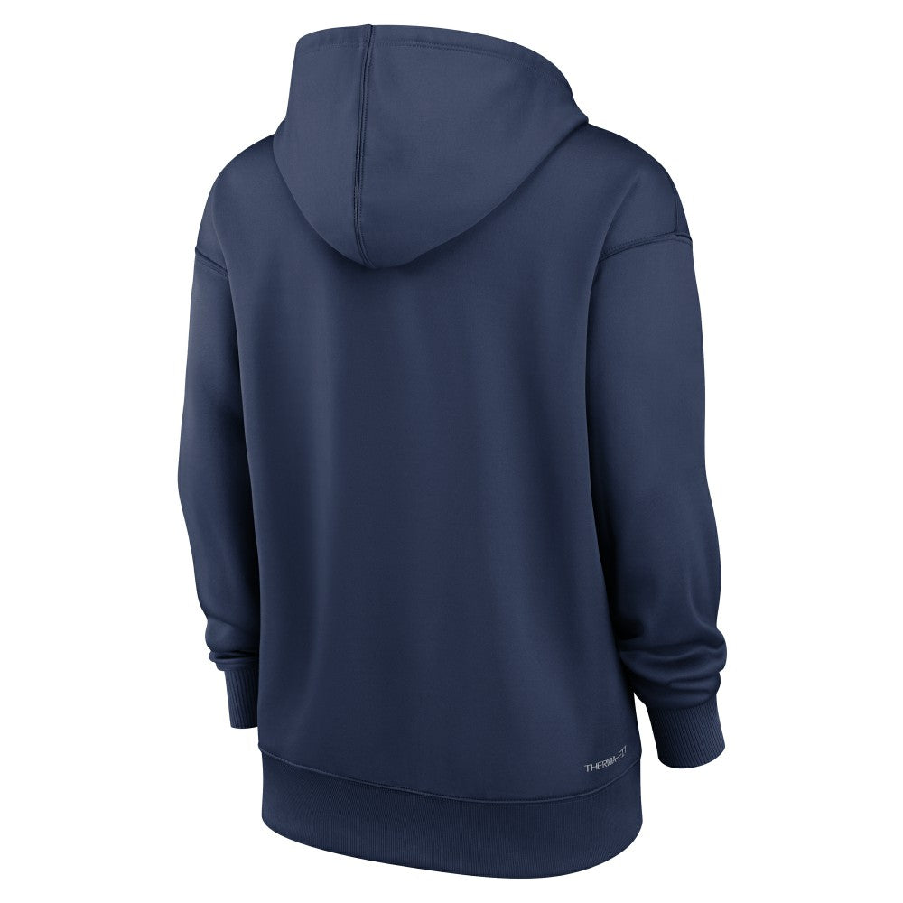 Los Angeles Angels Nike Women's Authentic Collection Lockup Alternate Logo Therma Hoodie - Navy - Nike Sale