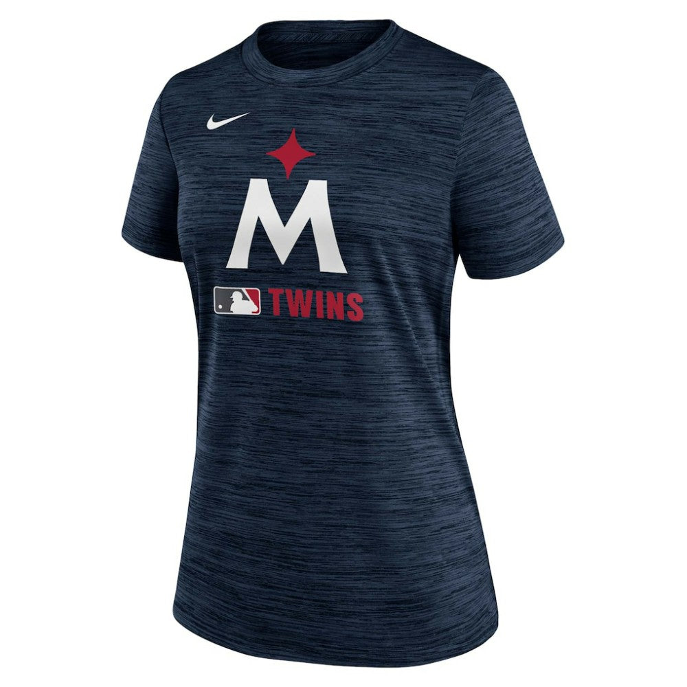 Minnesota Twins Nike Women's Authentic Collection Alternate Logo Velocity Dri-FIT  T-Shirt - Navy - Nike Online