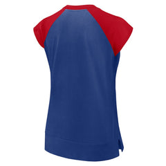 Atlanta Braves Nike Women's Cooperstown Collection Raglan Dri-FIT T-Shirt - Navy/Red - Nike Sale