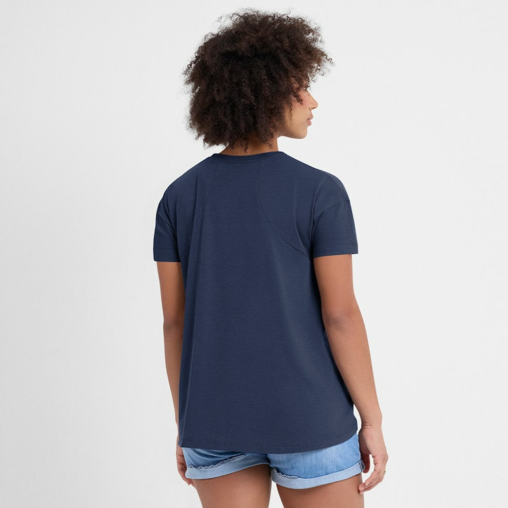 Houston Astros Nike Women's 2025 City Connect Flowy Fashion Tri-Blend Dri-FIT T-Shirt - Navy - Nike Sale
