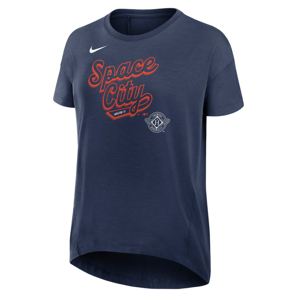 Houston Astros Nike Women's 2025 City Connect Flowy Fashion Tri-Blend Dri-FIT T-Shirt - Navy - Nike Sale