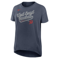 Los Angeles Dodgers Nike Women's 2025 City Connect Flowy Fashion Tri-Blend Dri-FIT T-Shirt - Charcoal - Nike Online