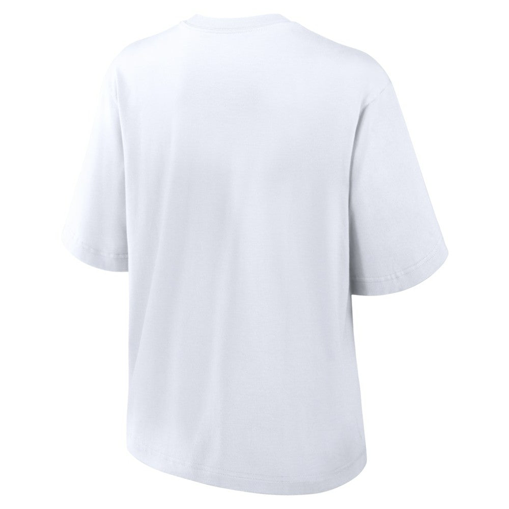 Colorado Rockies Nike Women's 2025 City Connect Logo Boxy T-Shirt - White - Nike Lifestyle