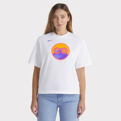 Colorado Rockies Nike Women's 2025 City Connect Logo Boxy T-Shirt - White - Nike Lifestyle