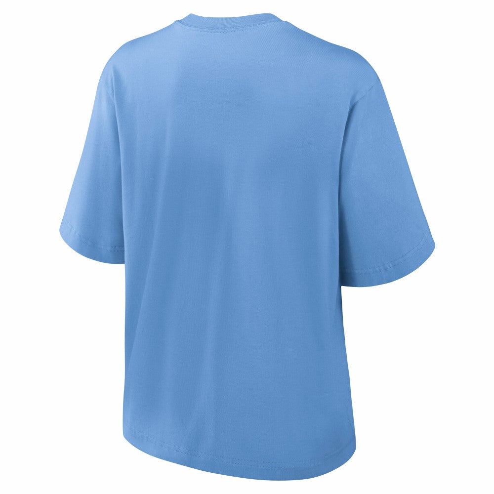 Milwaukee Brewers Nike Women's City Connect Logo Boxy T-Shirt - Light Blue - Nike Online