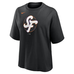 San Francisco Giants Nike Women's 2025 City Connect Logo Boxy T-Shirt - Black - Nike on Sale