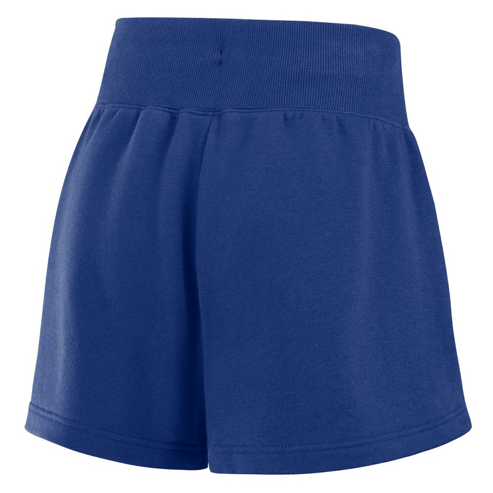 Los Angeles Dodgers Nike Women's Color-Block Phoenix Fleece Lounge Shorts - Royal/White - Nike Lifestyle