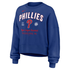 Philadelphia Phillies Nike Women's Oversized High Hip Pullover Sweatshirt - Royal - Nike Online