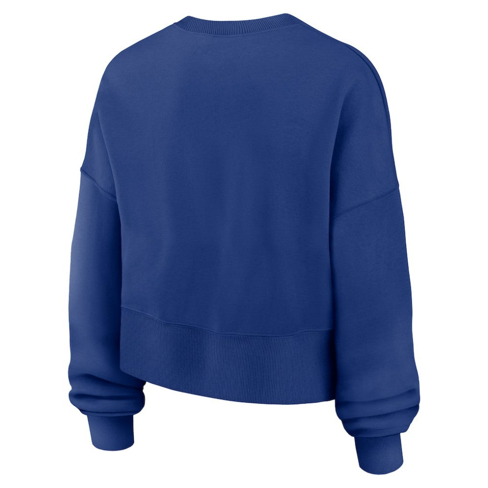 Philadelphia Phillies Nike Women's Oversized High Hip Pullover Sweatshirt - Royal - Nike Online